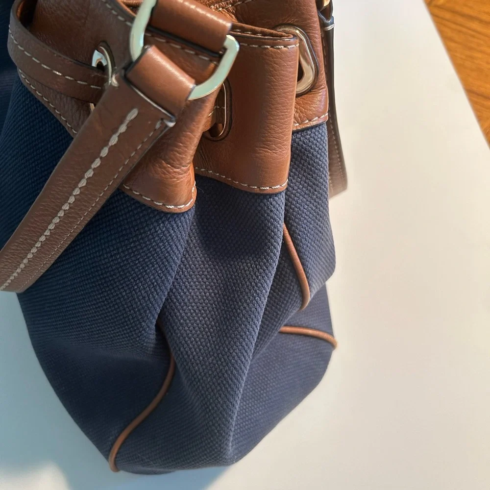 Michael Kors Brand New Bag Navy Blue and Tan - Picture 7 of 10